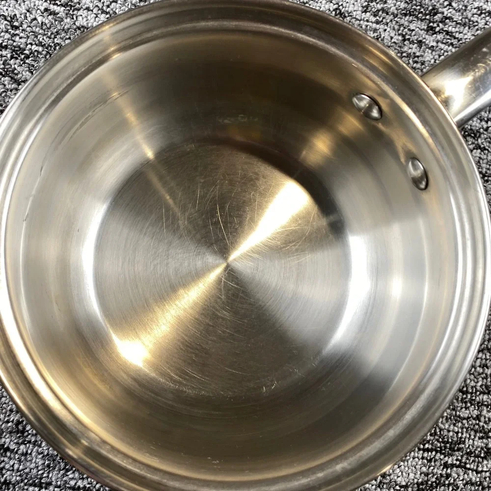 Culinary Edge 2 Qt Saucepan 18 10 Stainless Steel Glass Lid 1.9L